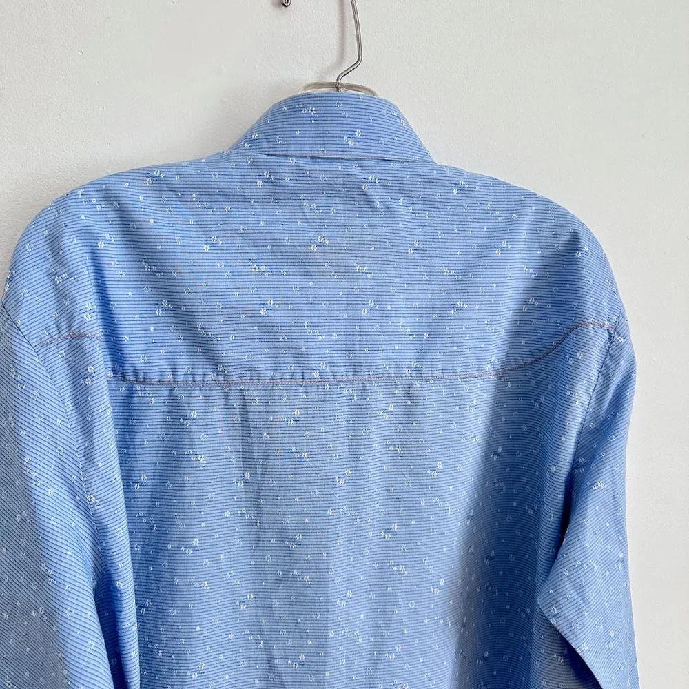 ROBERT GRAHAM made in India Blue 100% cotton Mens Shirt - Medium - Picture 6 of 11